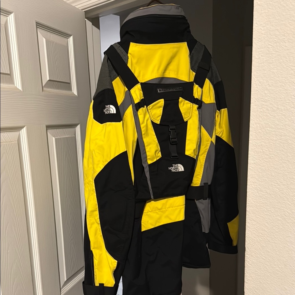 The North Face Yellow and Black Outdoor Jacket